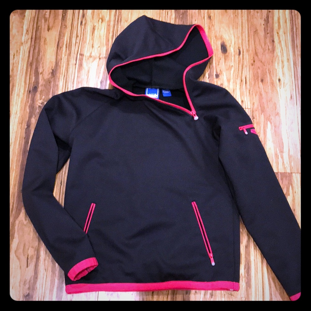 Lithic ski pullover, jacket, black, small